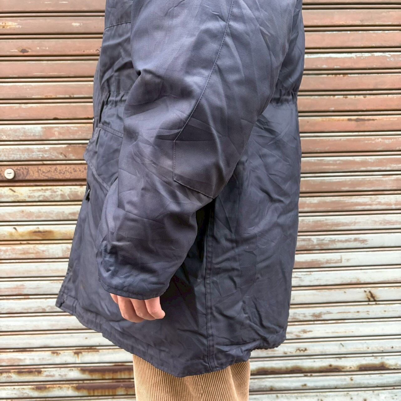 希少 70s カナダ軍 実物 フィールドパーカー ネイビー モッズコート L