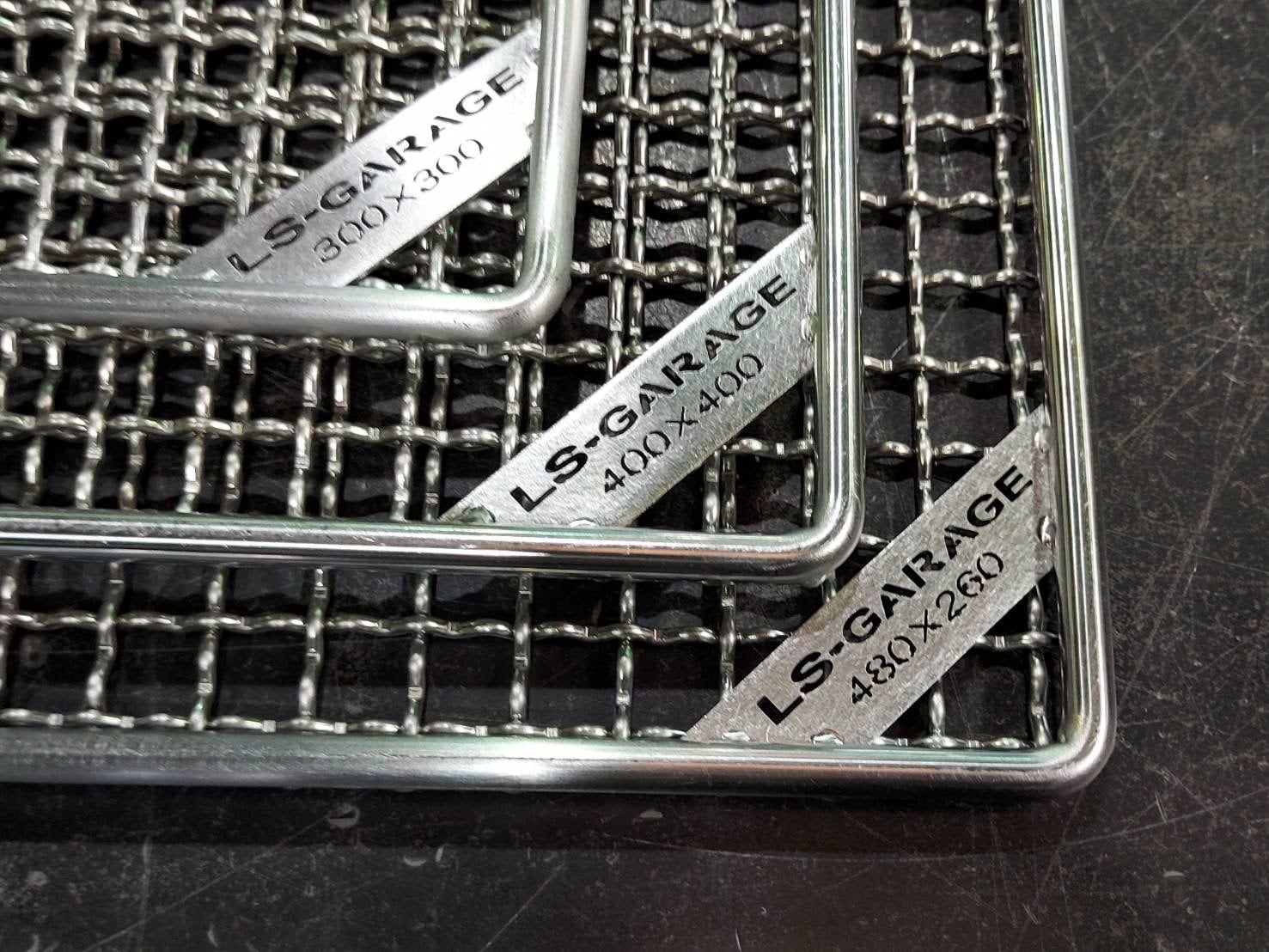 アウトドア キャンプ BBQ ステンレス網 焼き網 200×200