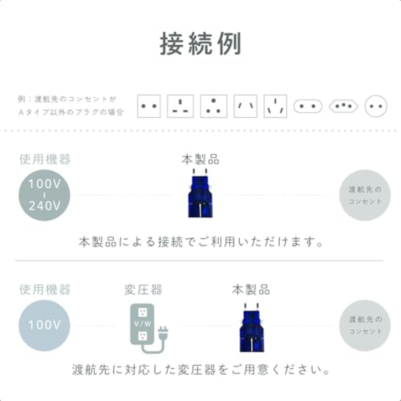 カシムラ 海外用 変換プラグ 世界対応 サスケ ブルー 電源プラグ B / C / BF / B3 / O / SE / O2 NTI-13