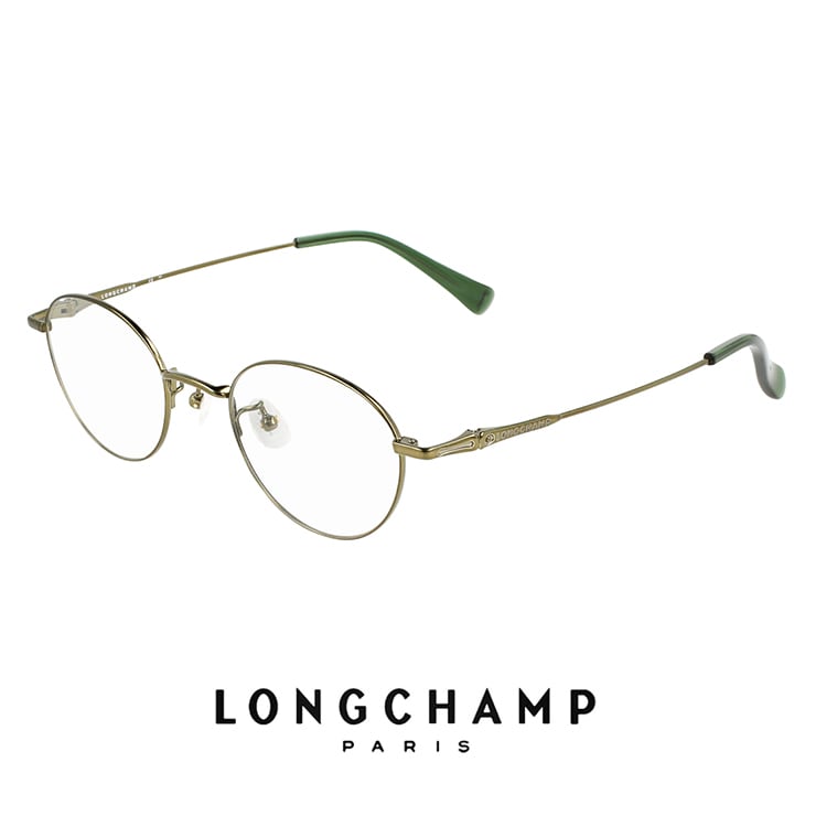 レディース ロンシャン メガネ lo2532lbj-319 ジャパンフィットモデル longchamp FEMALE TITANIUM 眼鏡 女性用 かわいい おしゃれ 軽量 ボストン 型 チタン フレーム カーキ カラー