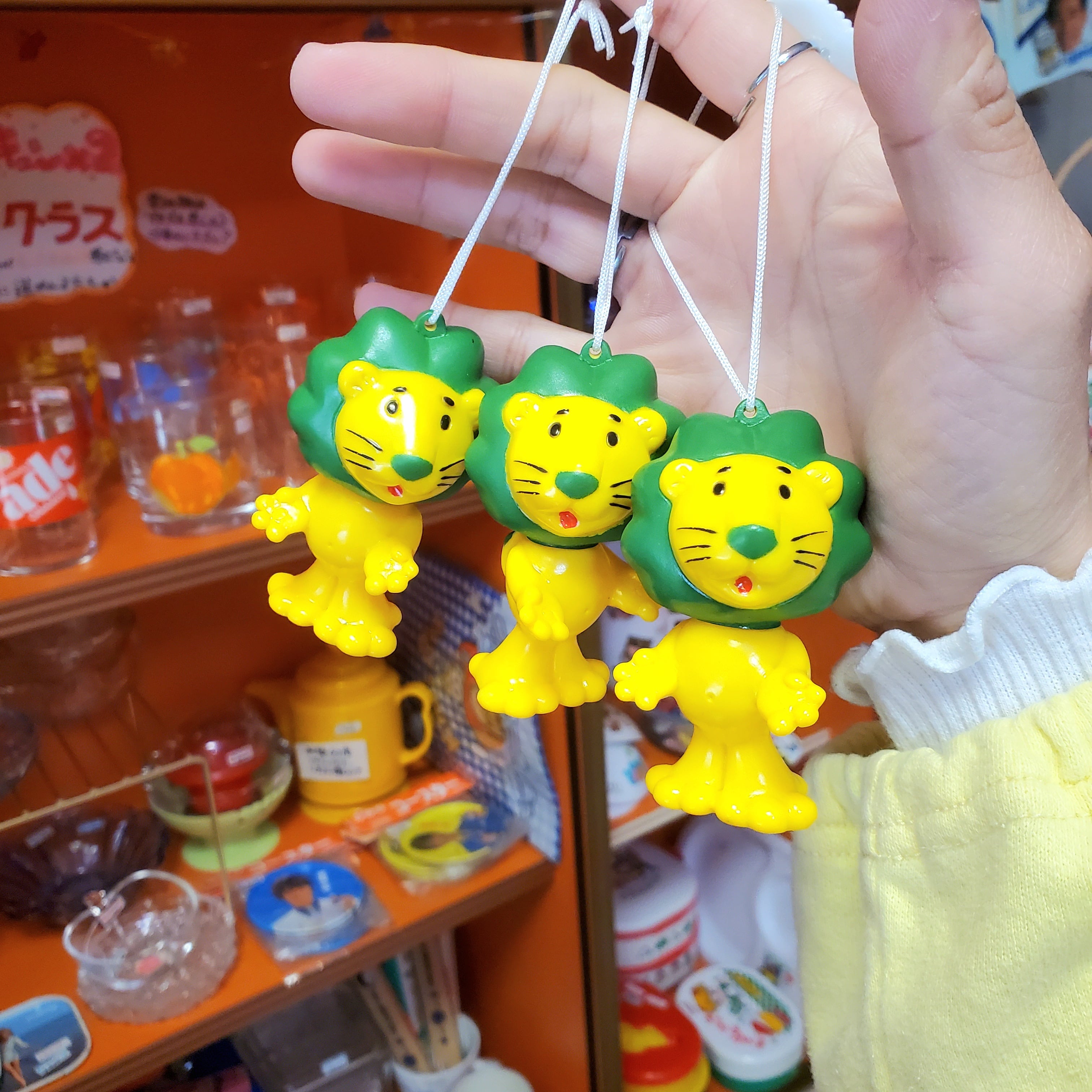ラスト】✩ライオンちゃんソフビキーホルダー✩ 1P | レトロ雑貨屋いゆ
