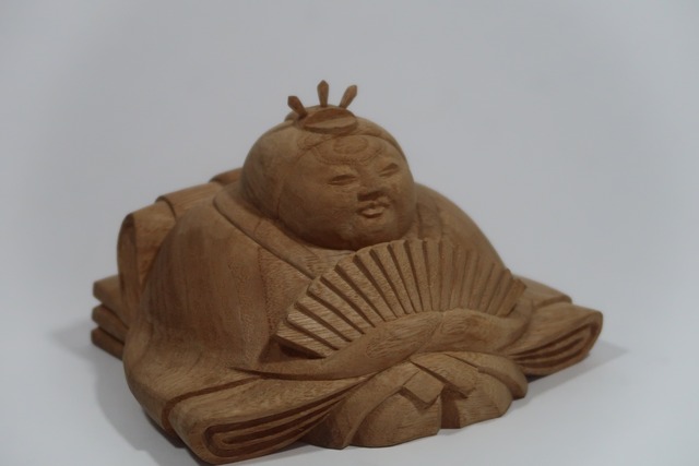 The Gentle Blessing ― An Original Pair of Wooden Hina Dolls by Nozomu Mori