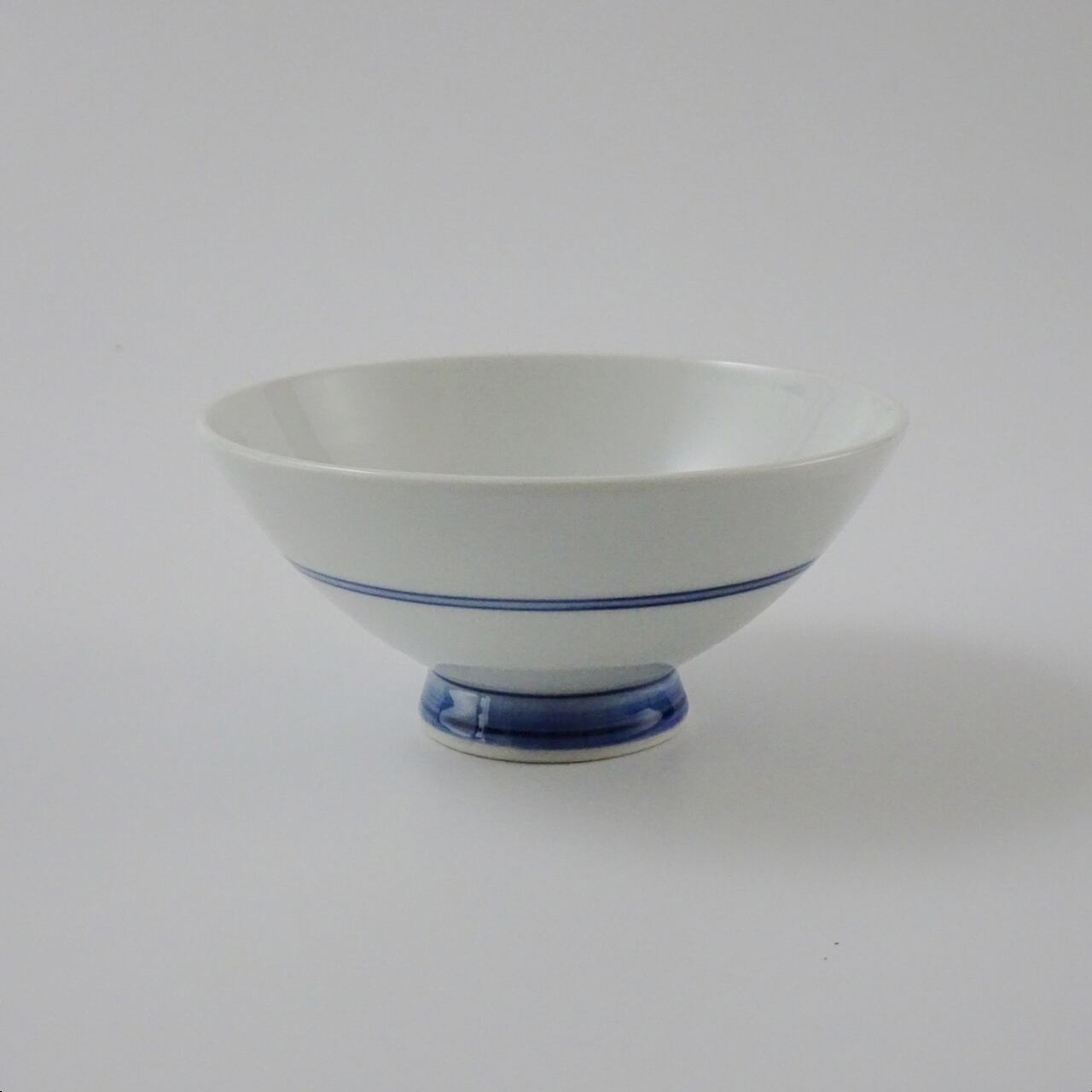 吉田焼 高台ゴス一本線 特大茶碗 (ダンボール入)