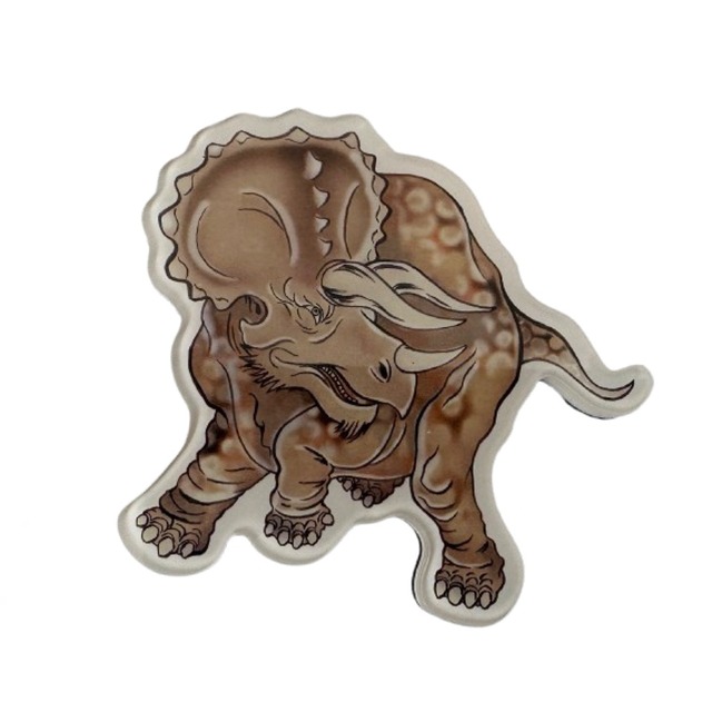 恐竜大夜行　アクリルマグネット（トリケラトプス）