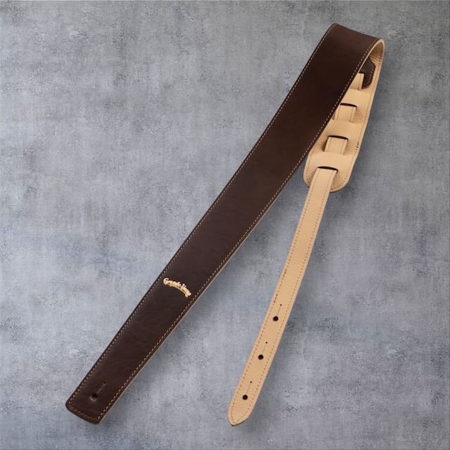 栃木レザー Slim Dark Brown/Maple