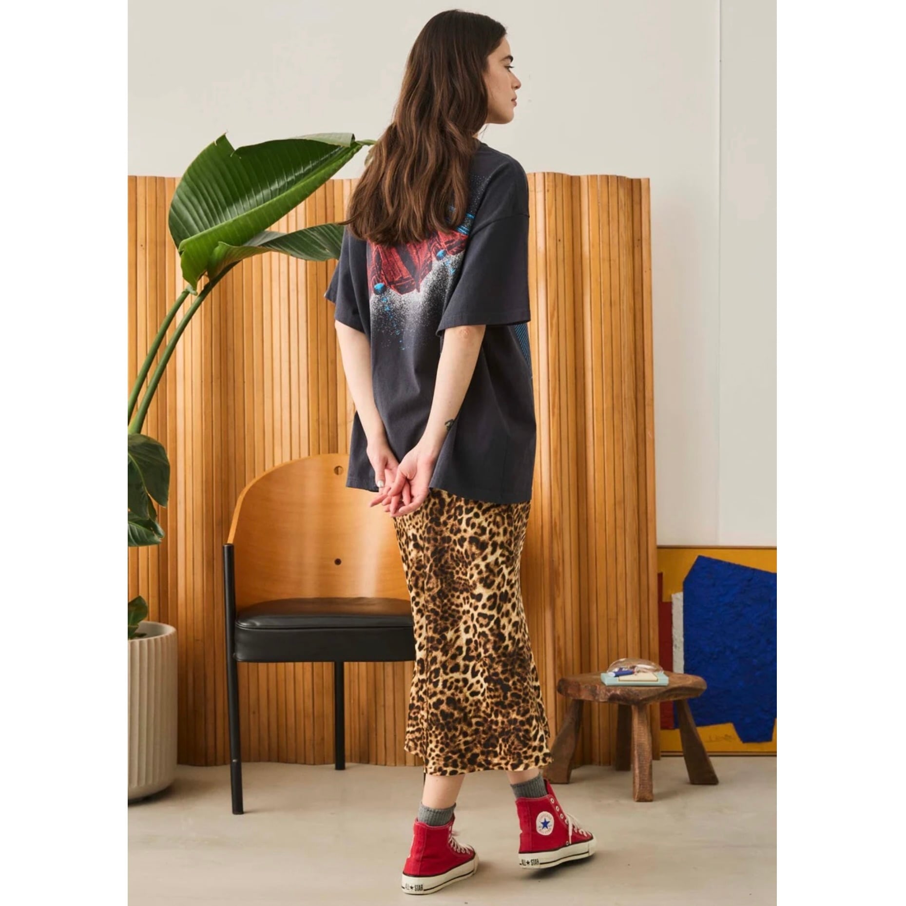 Oblada レオパードスカート　M Oblada オブラダ LEOPARD SKIRT レオパードスカート M2510SK04【送料