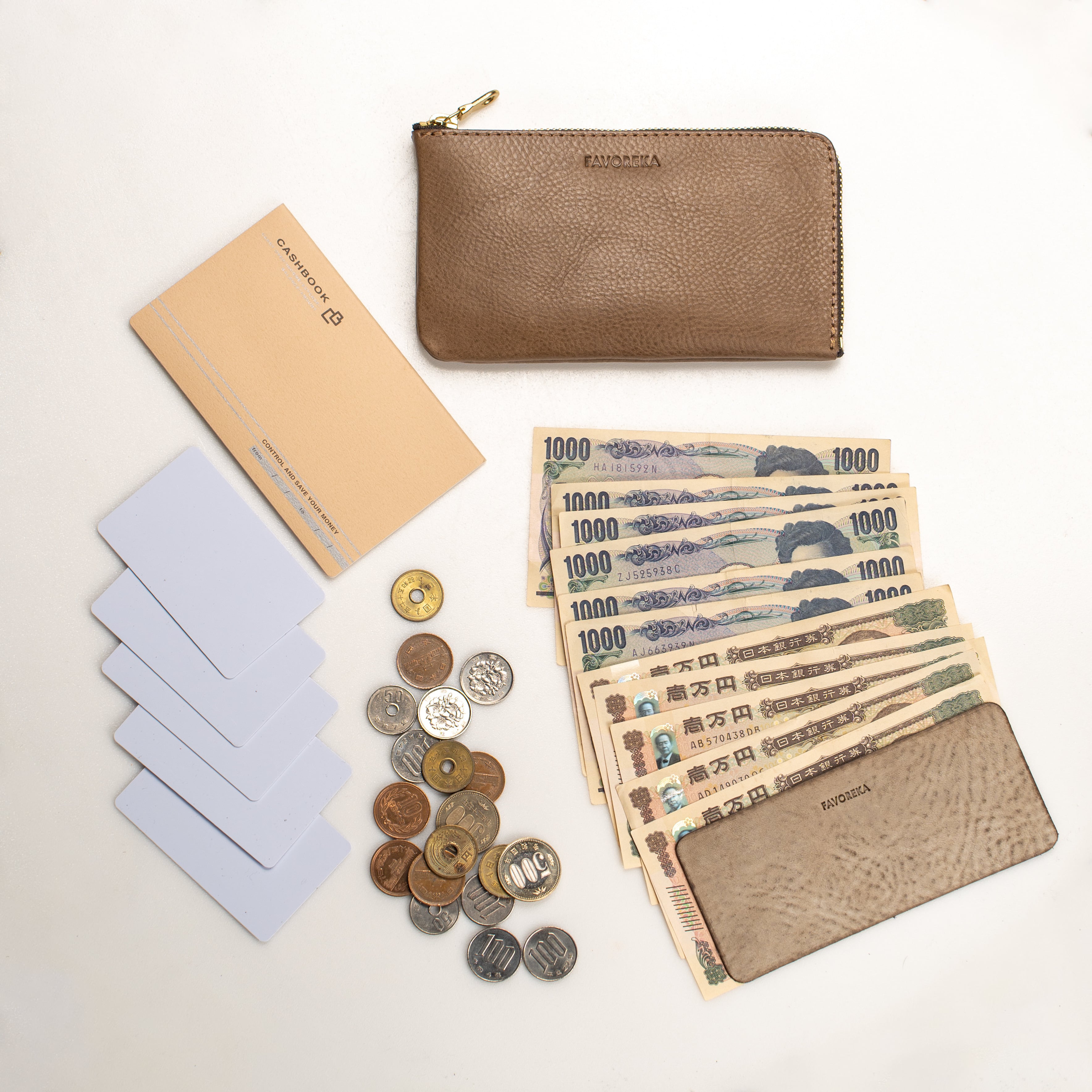 お値下げ！ファボレカ　FAVOREKA ブルジョン zip medium wallet | FAVOREKA