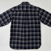 00s L.L.Bean エルエルビーン チェック柄 長袖 ネルシャツ S /グレー×ブラック×ブルー系/オールド