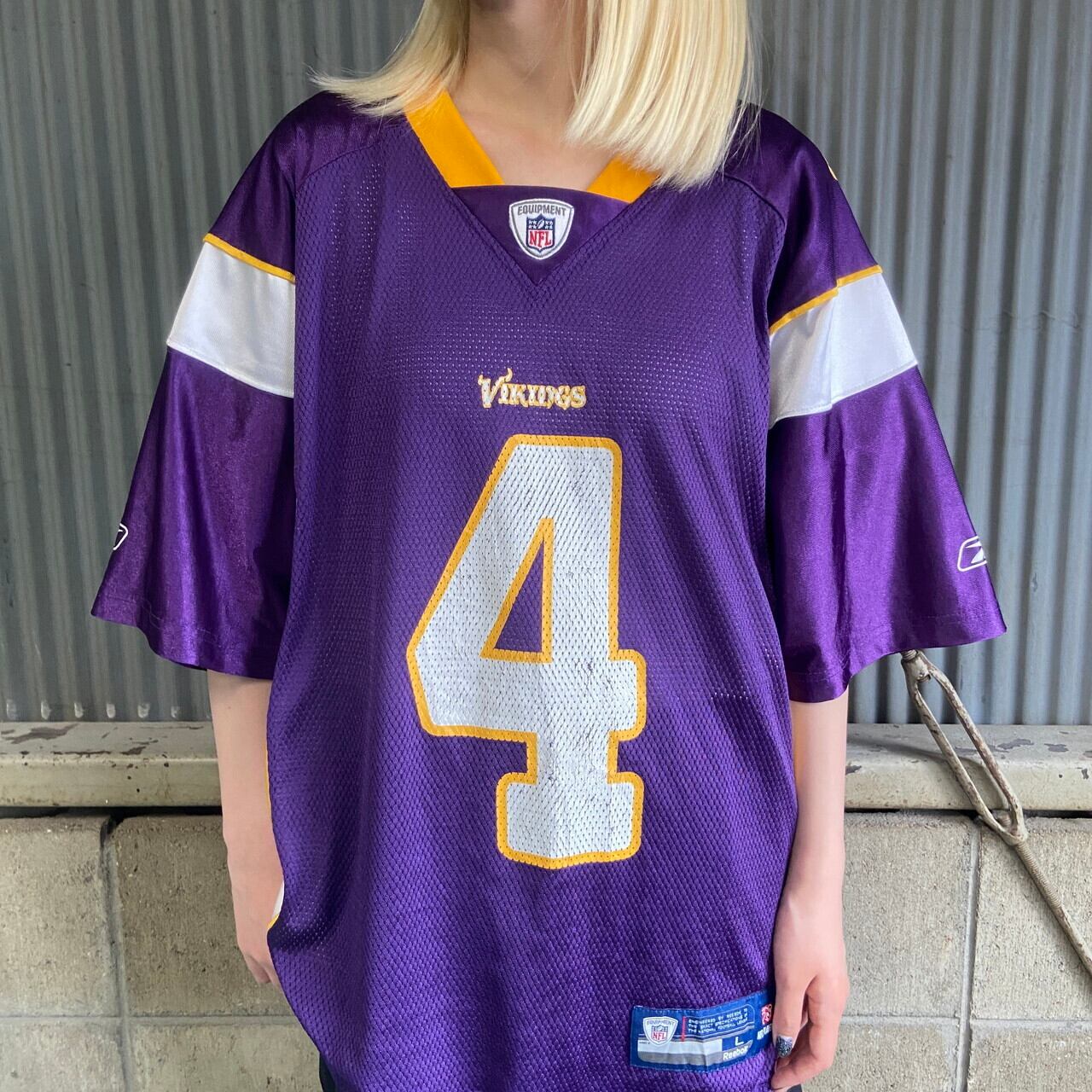 デッドストック DEADSTOCK リーボック Reebok NFL MINNESOTA VIKINGS ミネソタバイキングス ゲームシャツ フットボールシャツ メンズXL /eaa336883