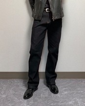 【瞬間脚長】ハイウエストブーツカットジーンズ