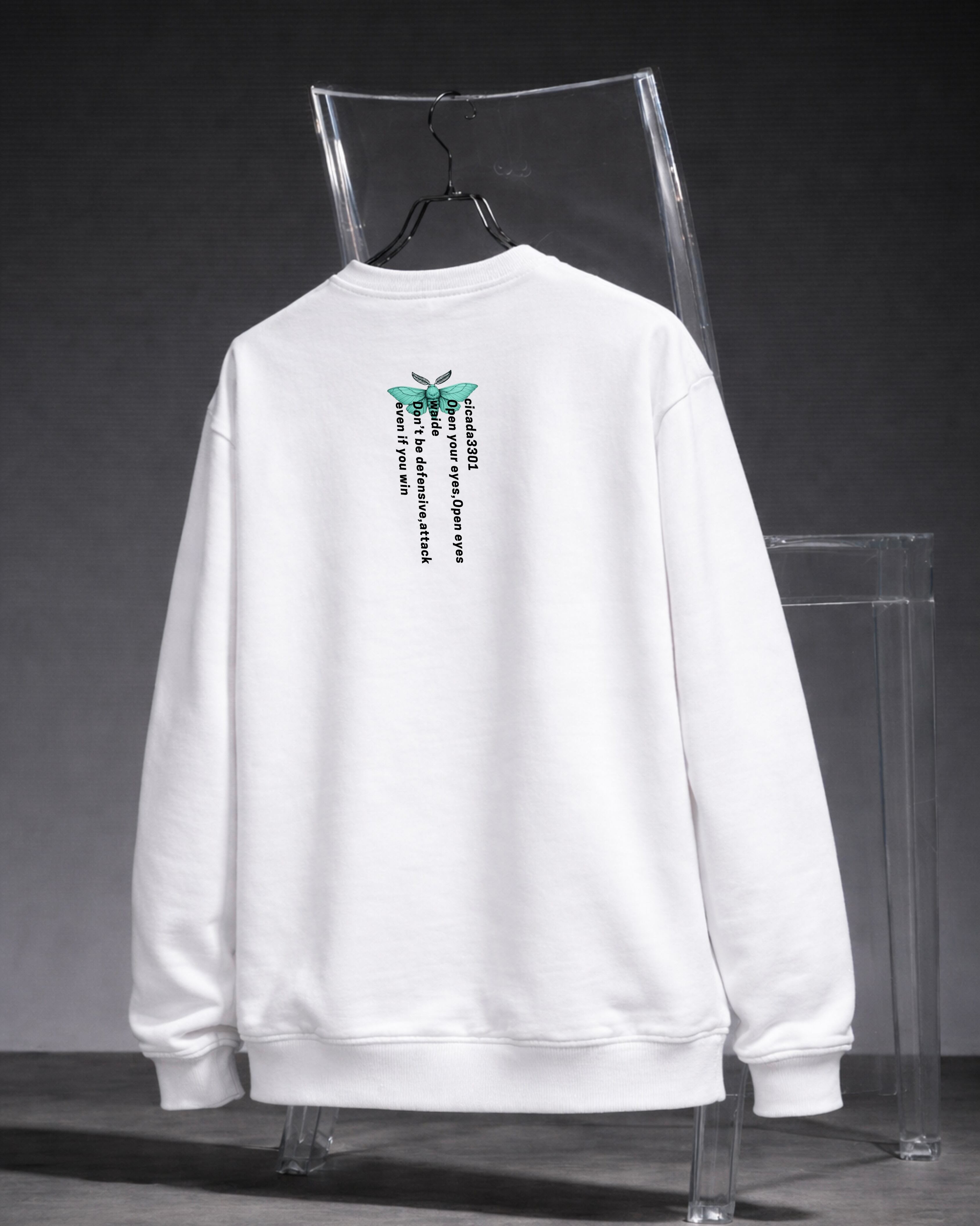 cicada3301 : スウェット【White】予約注文
