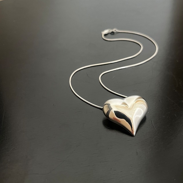 Silver heart necklace from Mexico