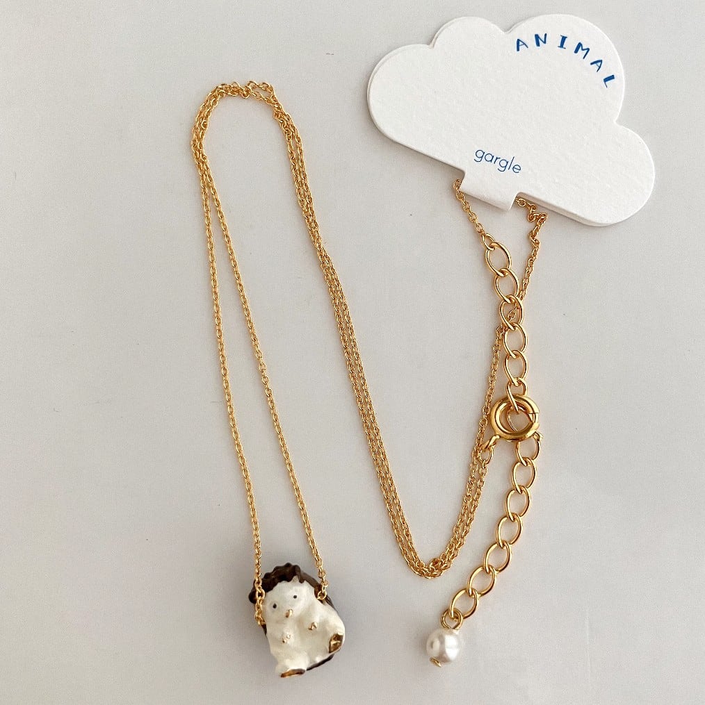 gargle ハリネズミのネックレス はりねずみ ガーグル 送料無料 | 京都