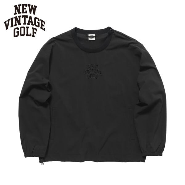 NEW VINTAGE GOLF ニュービンテージゴルフ プラクティス プルオーバージャケット NVG Practice Pullover Jacket(BLACK) NVG-0406