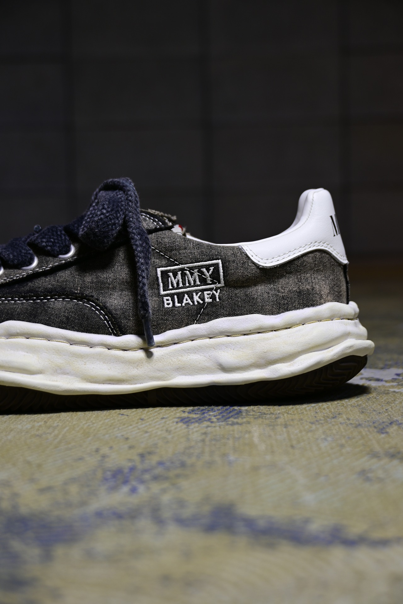 【26AW】MAISON MIHARA YASUHIRO ミハラヤスヒロ /  BLAKEY BLEACHED CANVAS LOW-TOP SNEAKERS / ローカットスニーカー /  A17FW731 - 3