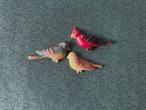 AMERICA 1960s Vintage bird magnets C