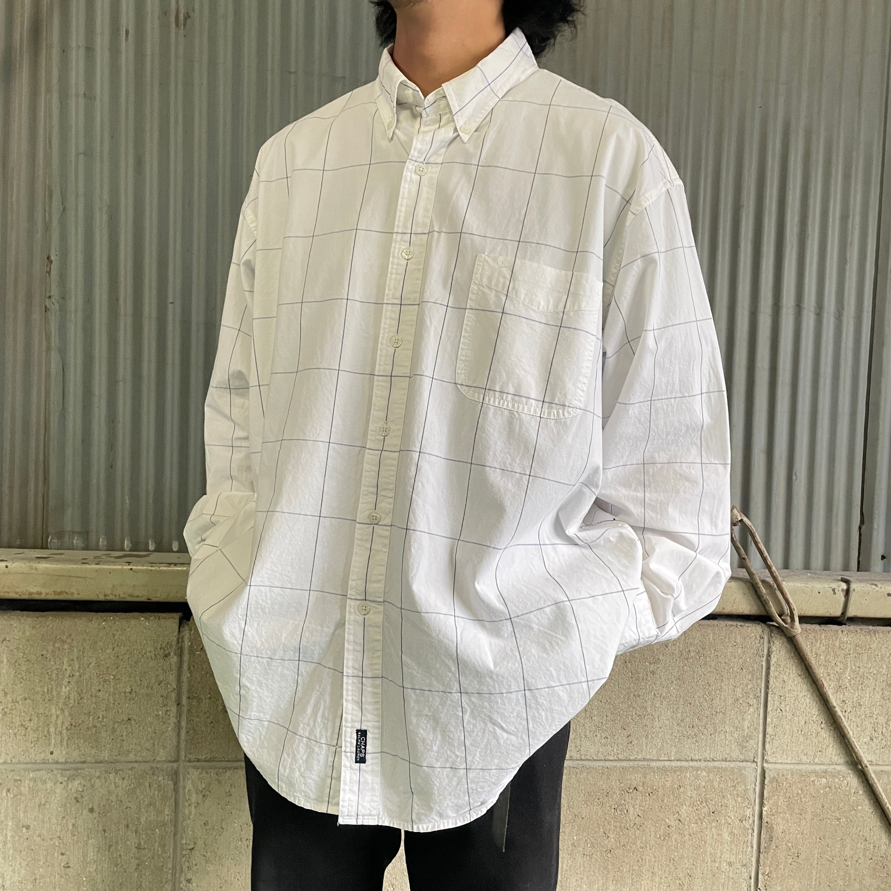 CHAPS　チャップス　チェックシャツ　ボタンダウンシャツ　　XL