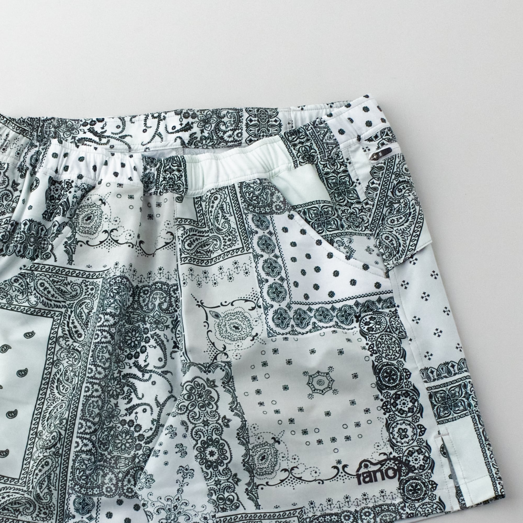 ranor ( ラナー ) BANDANA MIDDLE SHORTS - WHITE ショートパンツ 