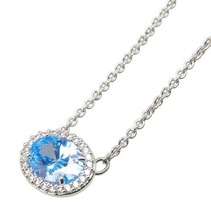 スワロフスキー ネックレス シルバー ブルー メタル レディース SWAROVSKI 【中古】