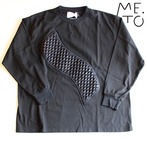 【ME.TO】122 arere quilt motif long sleeved T-shirt 1size(160cm)-2size(170cm)
