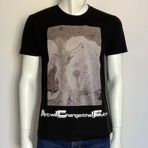 Rose&forest ( バラと森林 ) Tシャツ ブラック