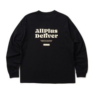 ALPSDR GS LOGO LS TEE / BLACK