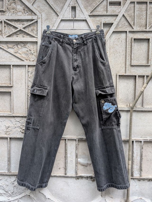 "MECCA JEANS" patched buggy denim cargo pants