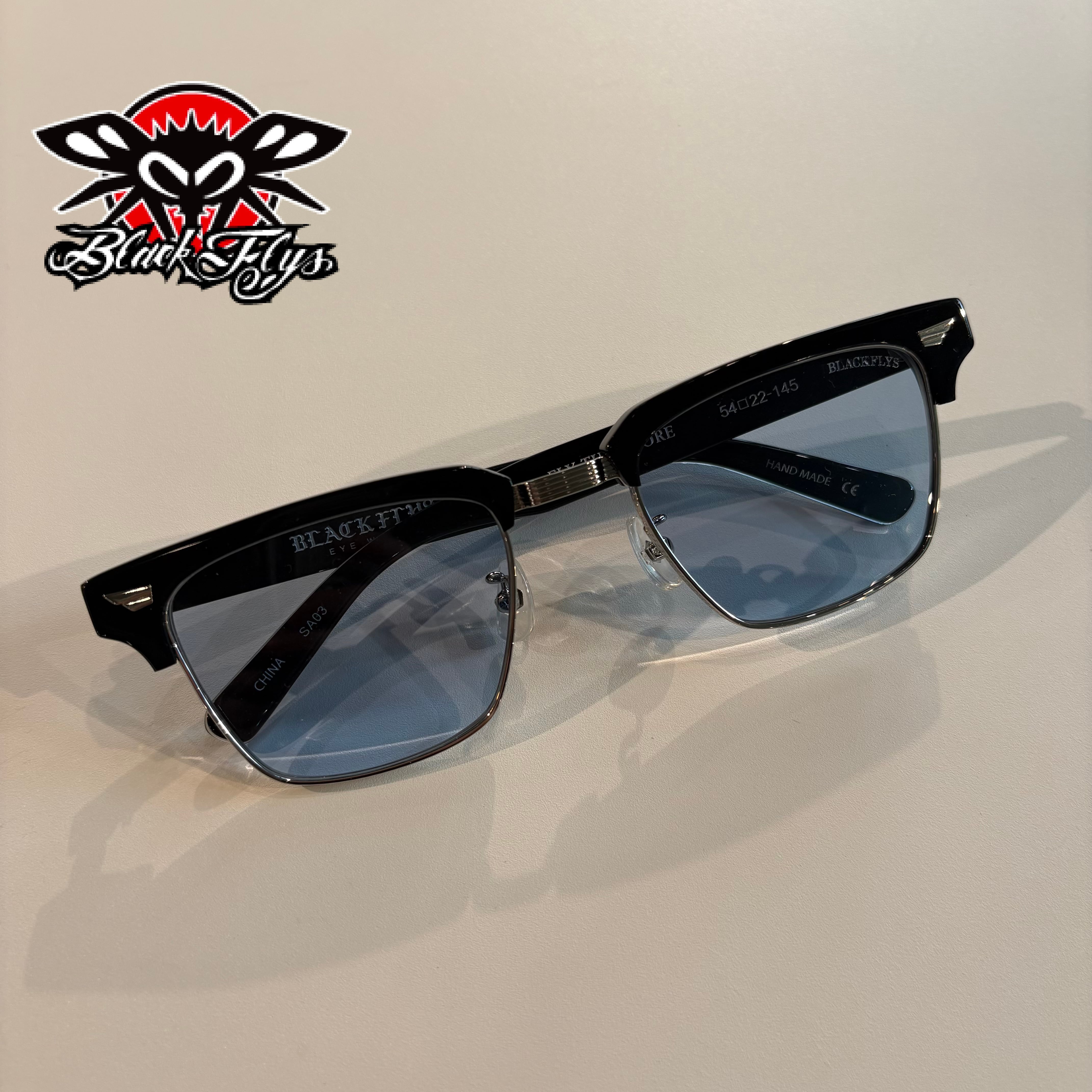 BLACK FLYS サングラス 54022-145 FLY THEODORE ☆BLACK FLYS サングラス FLY THEODORE ブラックーシルバー/ライト