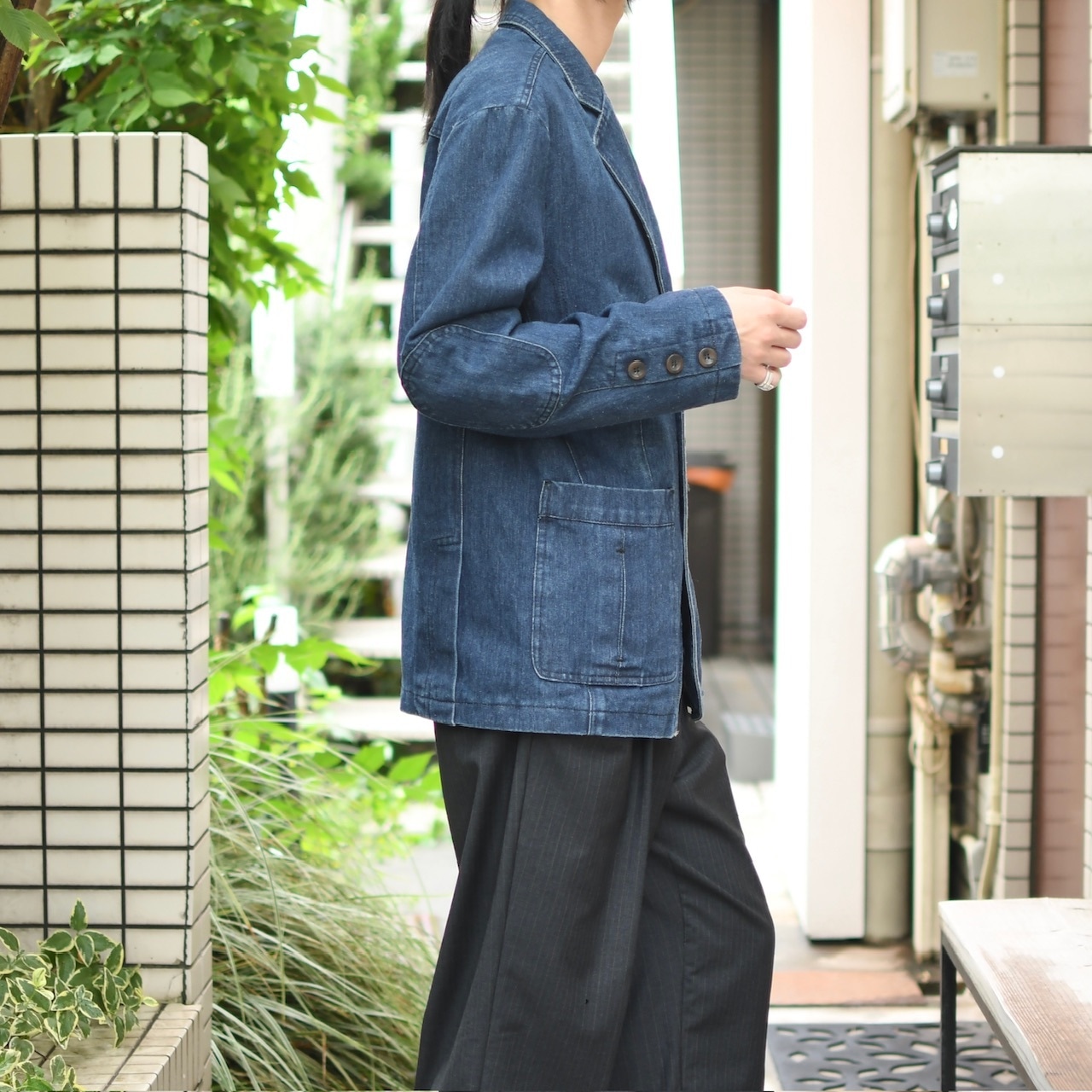 design denim tailored jacket