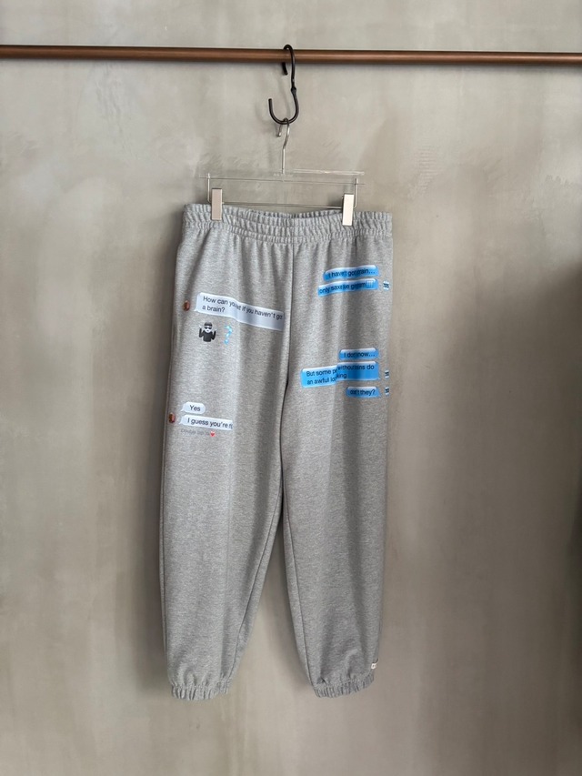 TSTS 【EMOJI SWEATPANTS / HEATHER GRAY】