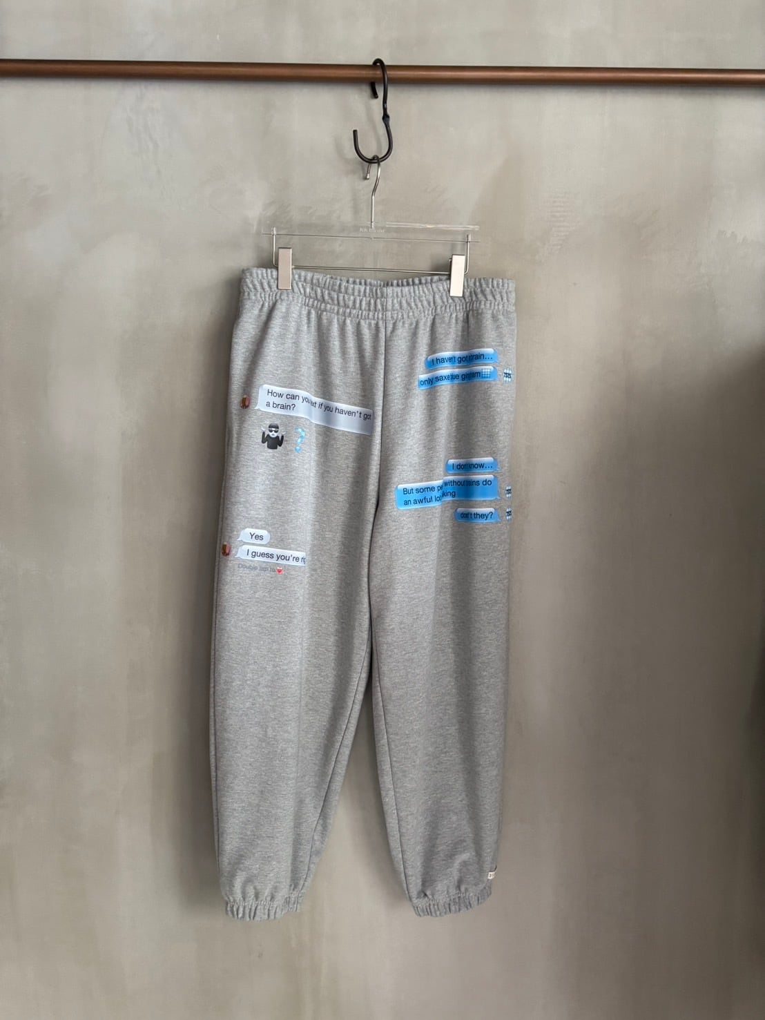 TSTS 【EMOJI SWEATPANTS / HEATHER GRAY】