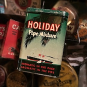1940s ホリデー パイプミクスチャー ヴィンテージ タバコ缶 HOLIDAY PIPE MIXTURE Vintage Tobacco Tin T-761
