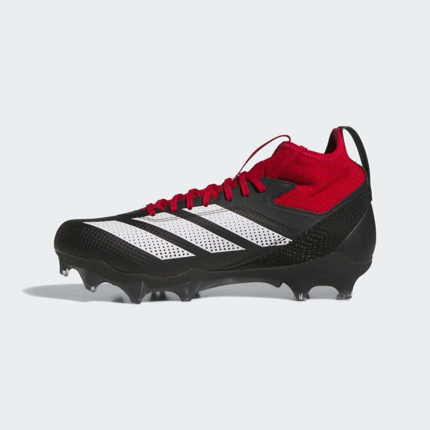 アディダス 275 アディゼロ インパクト12 アメフト クリーツ スパイク 赤 Adizero IMPACT 2025モデル コアブラック・チームレッド アメフト