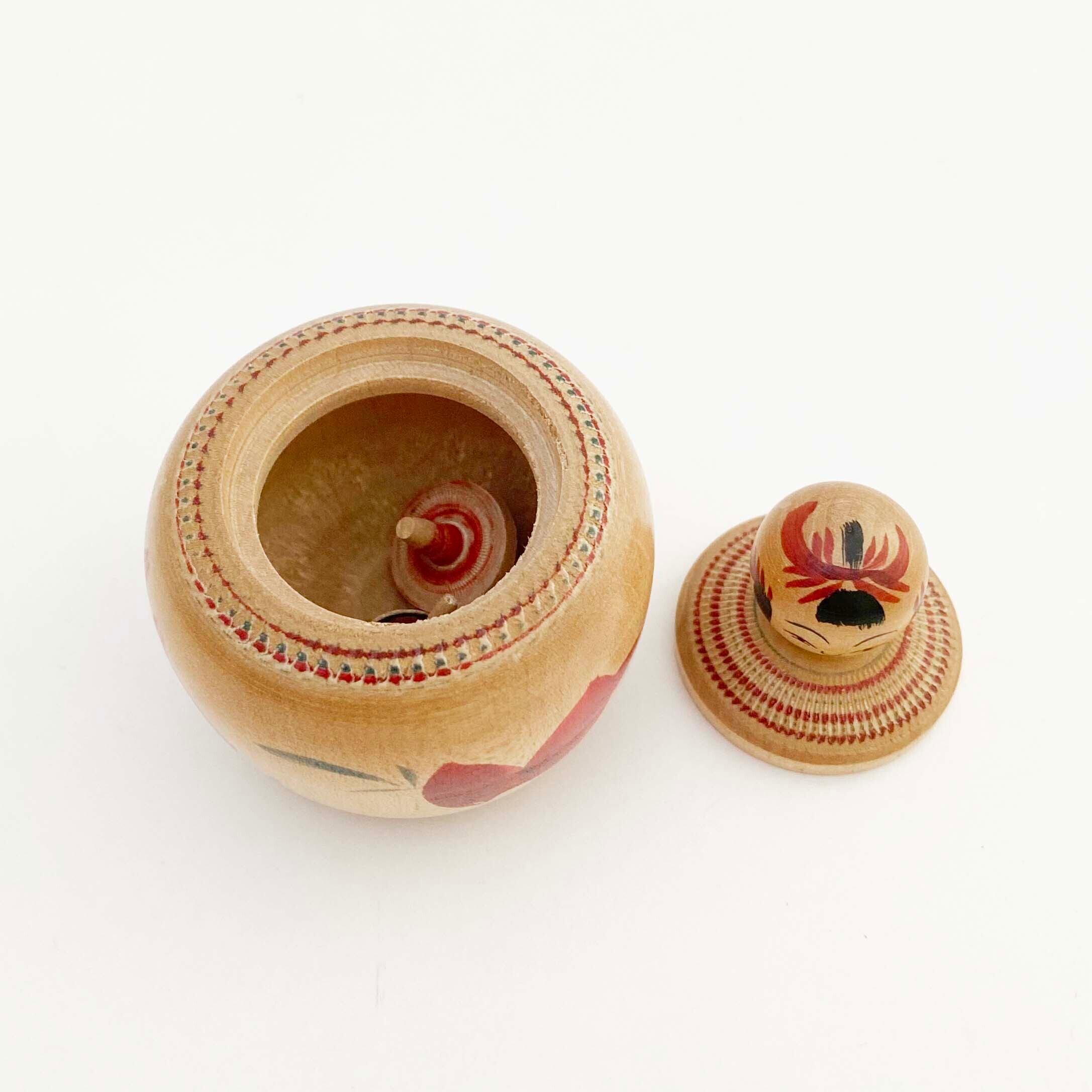 ヴィンテージ独楽入りえじこ（山形系 / 小林清次郎工人）