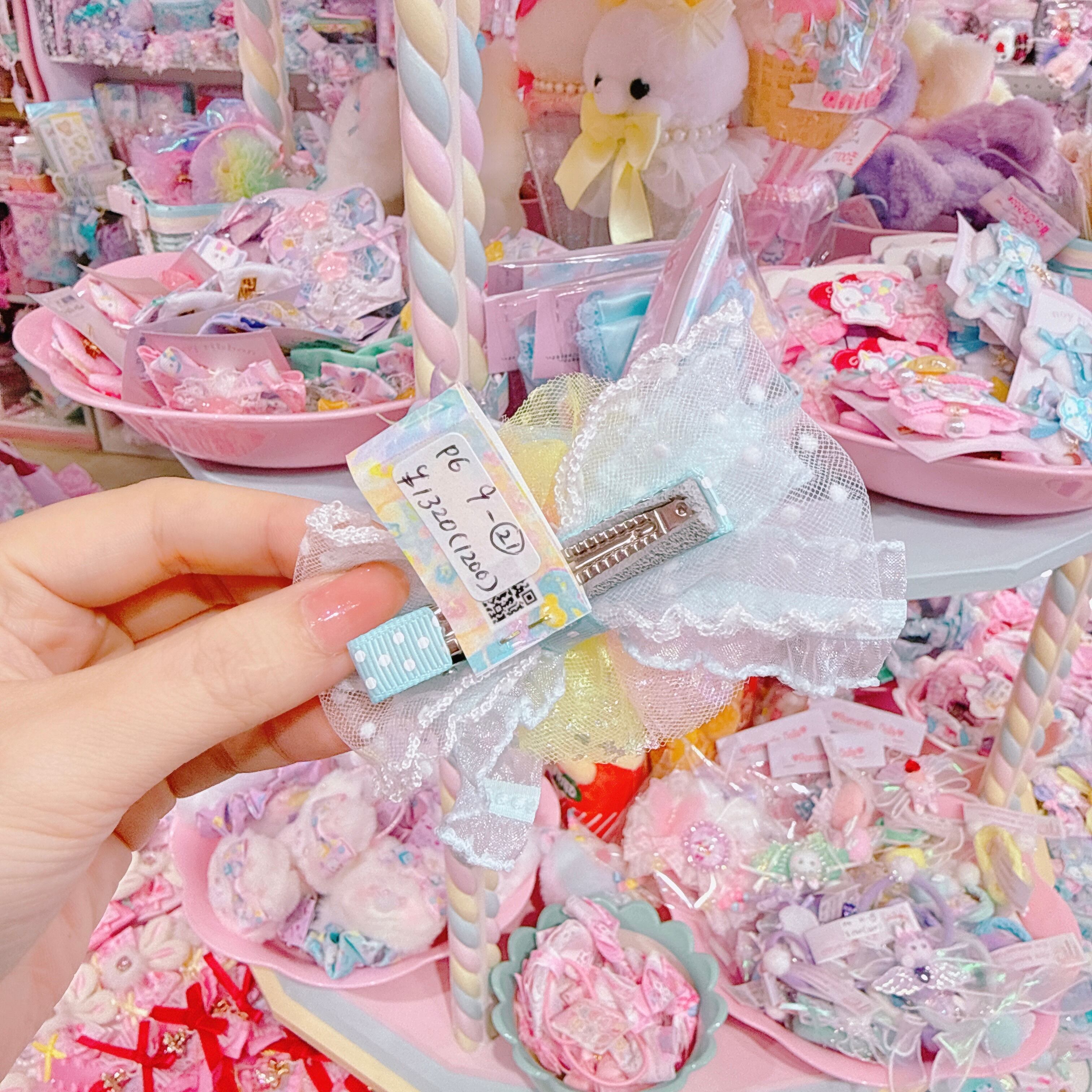 【P6】9-21チュールヘアクリップ