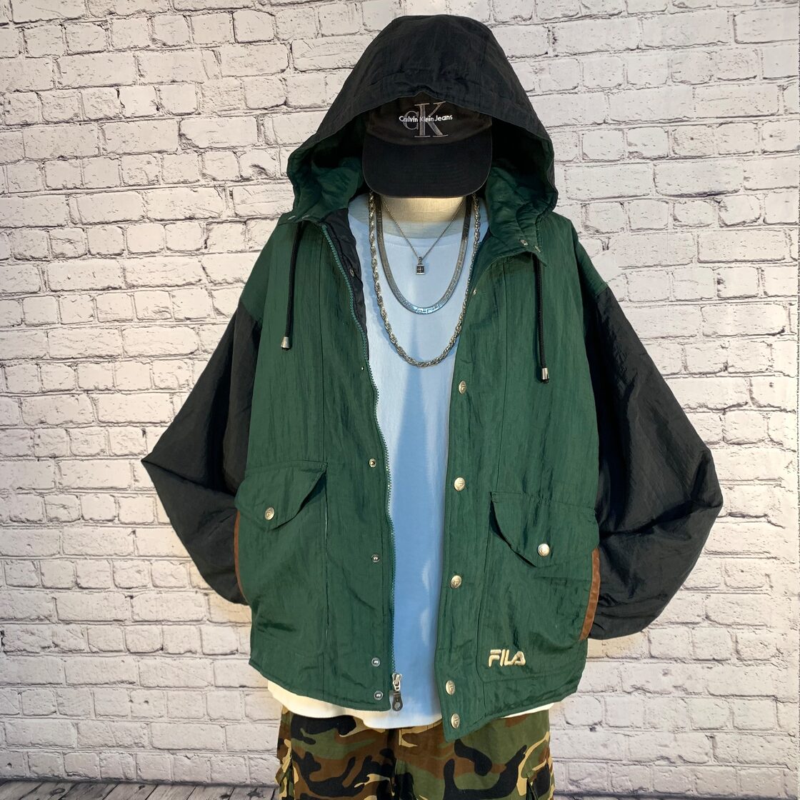 FILA フィラ 中綿ナイロンジャケット 90s レア | Pay ID