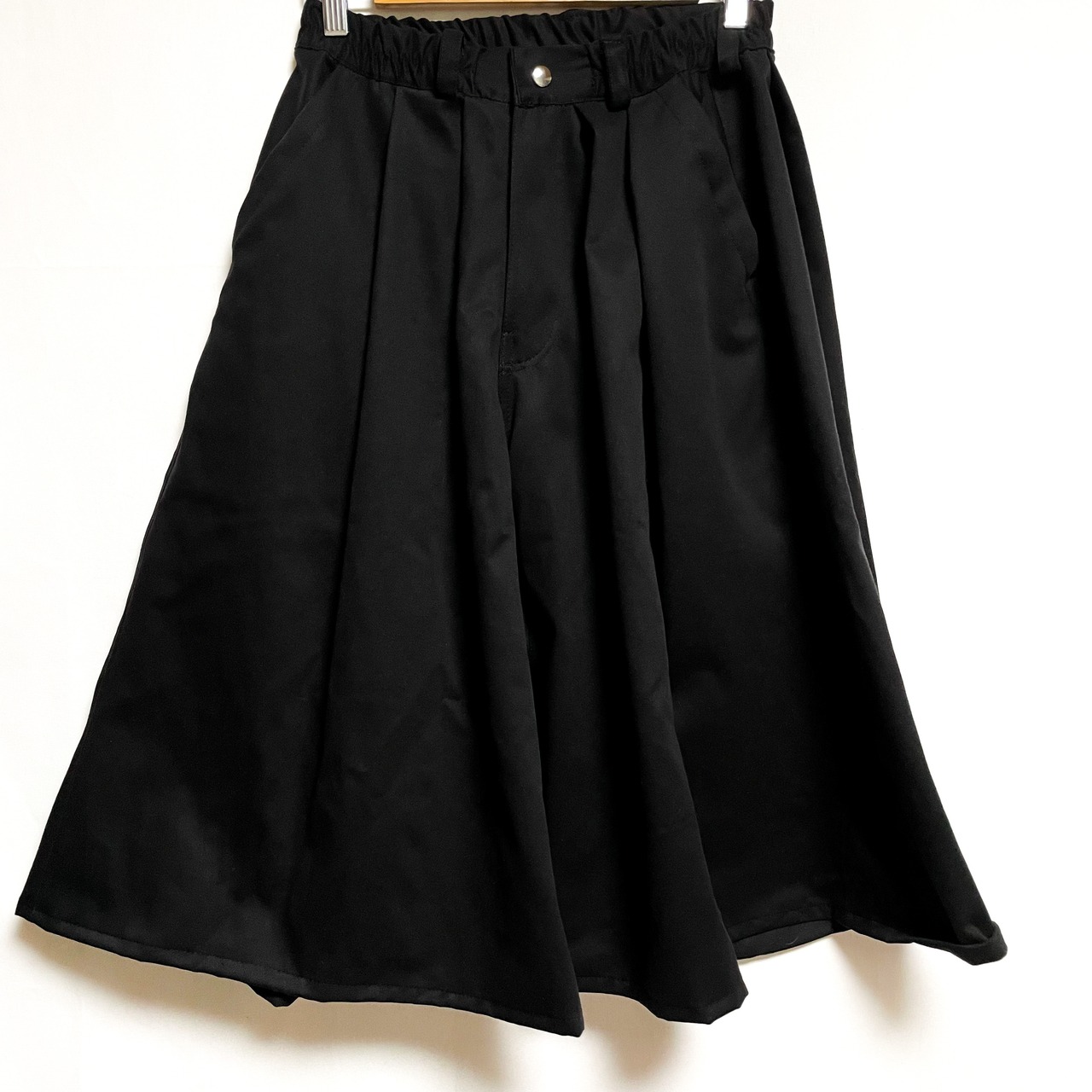 UNFINISHEDワイド袴パンツ　ツイルblack