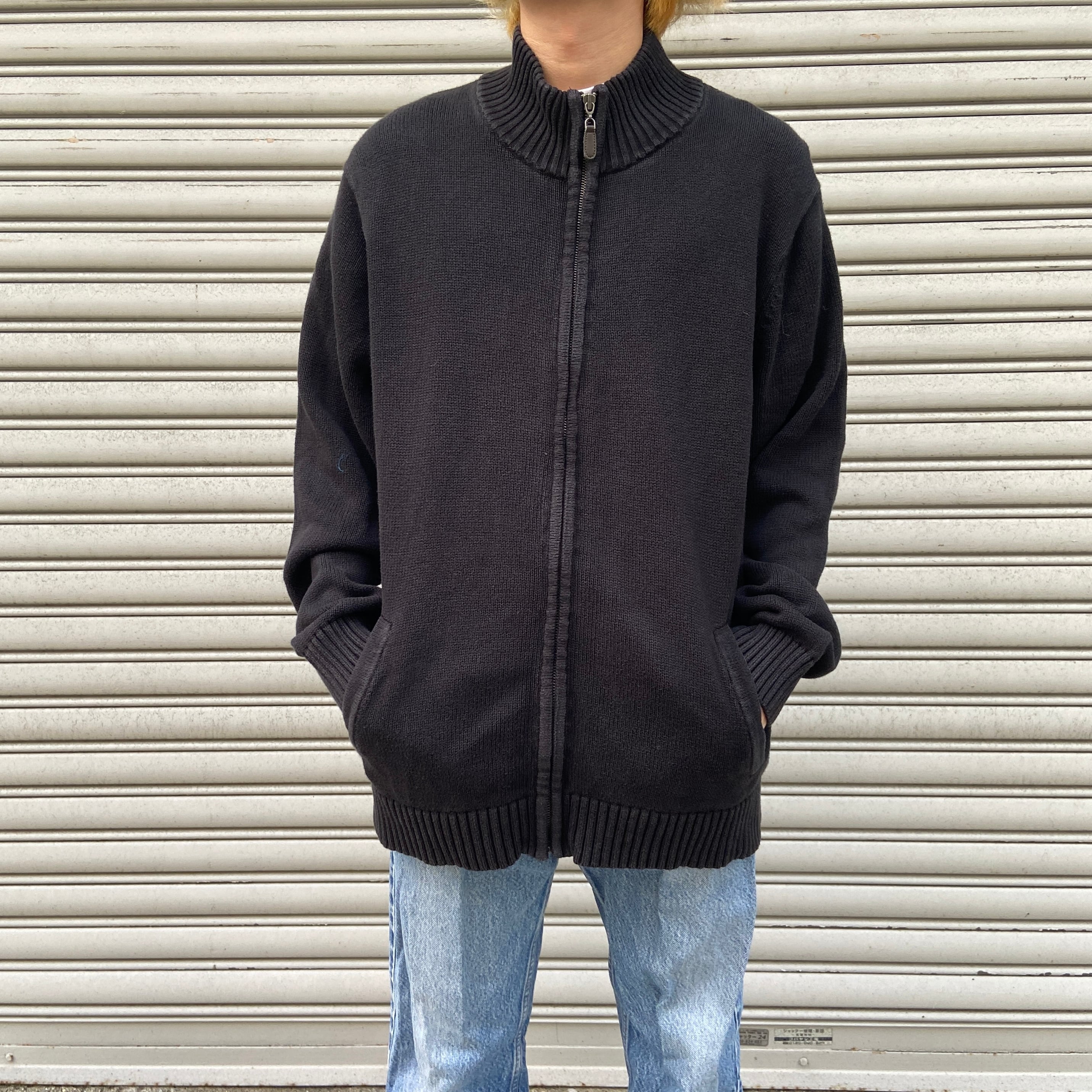 STUSSY OLD STUSSY ステューシー　ドライバーズニット　L 紺タグ