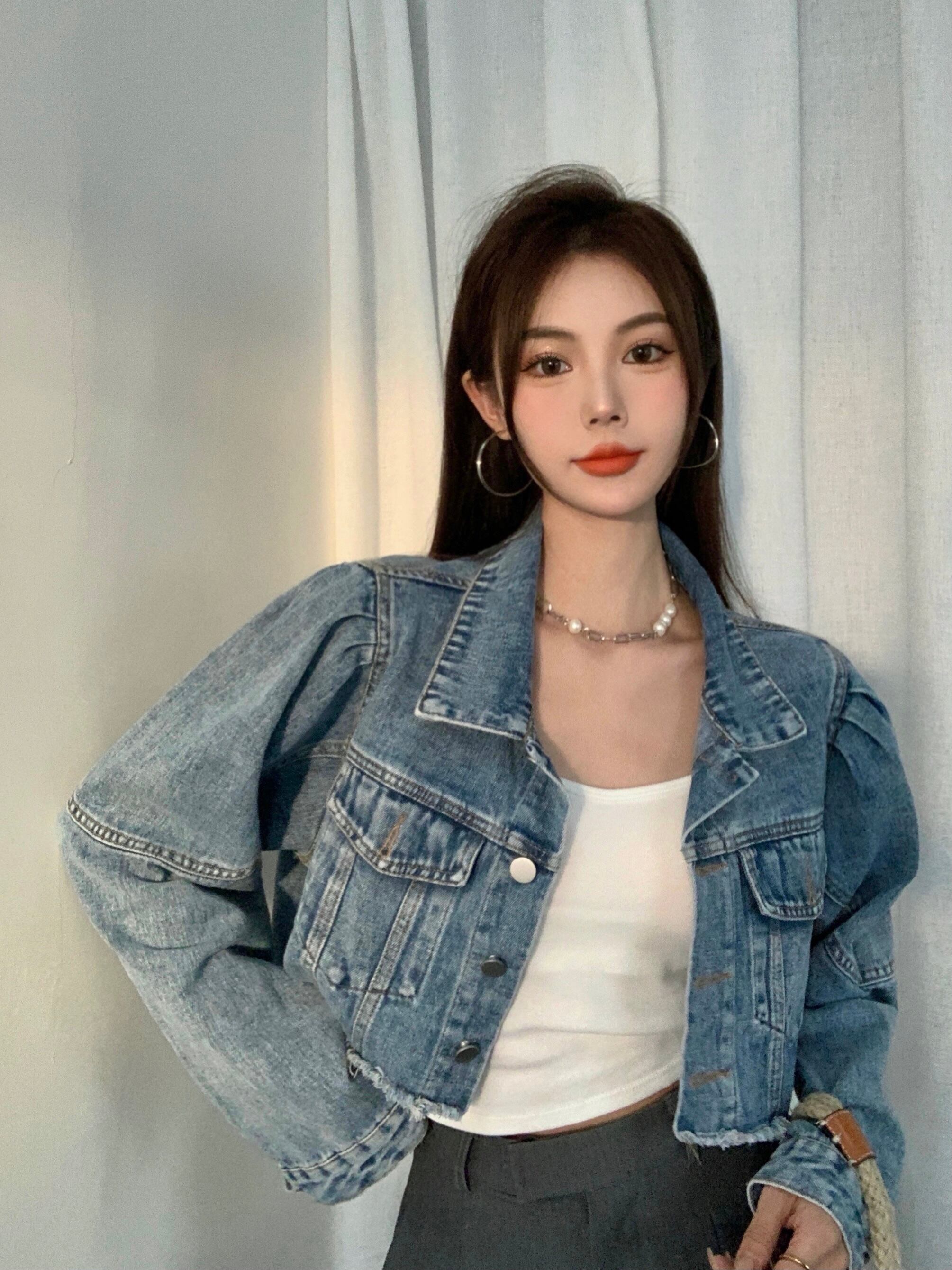 スタンダードショートジャケット オータムルーズ レトロ 秋物 ブラックストロベリース25641057077