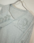 00s DIESEL V-Neck L/S Print Tee