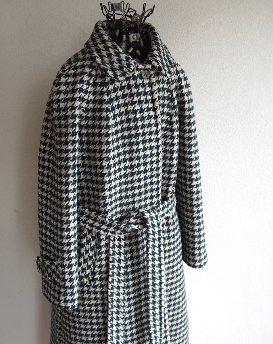 1960's ENGLAND製 [Aquascutum] ハウンズトゥースチェック