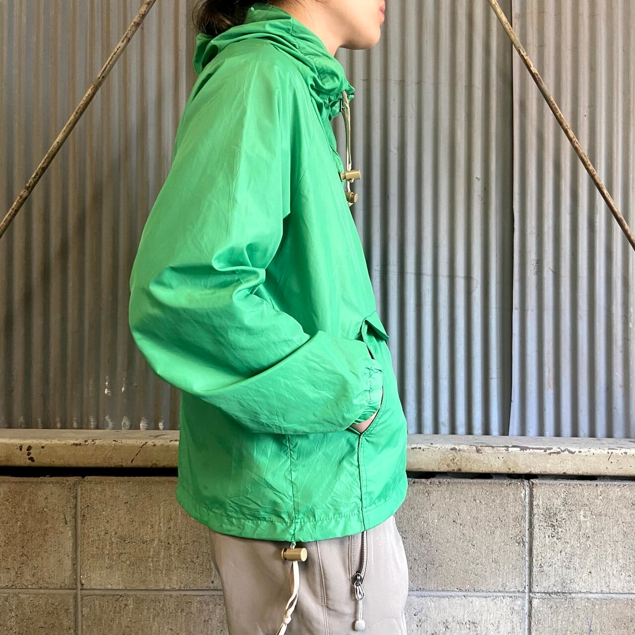 70〜80年代 Columbia コロンビア ナイロンアノラックパーカー  