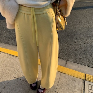 Soft fleece easy wide pants　2litr06115