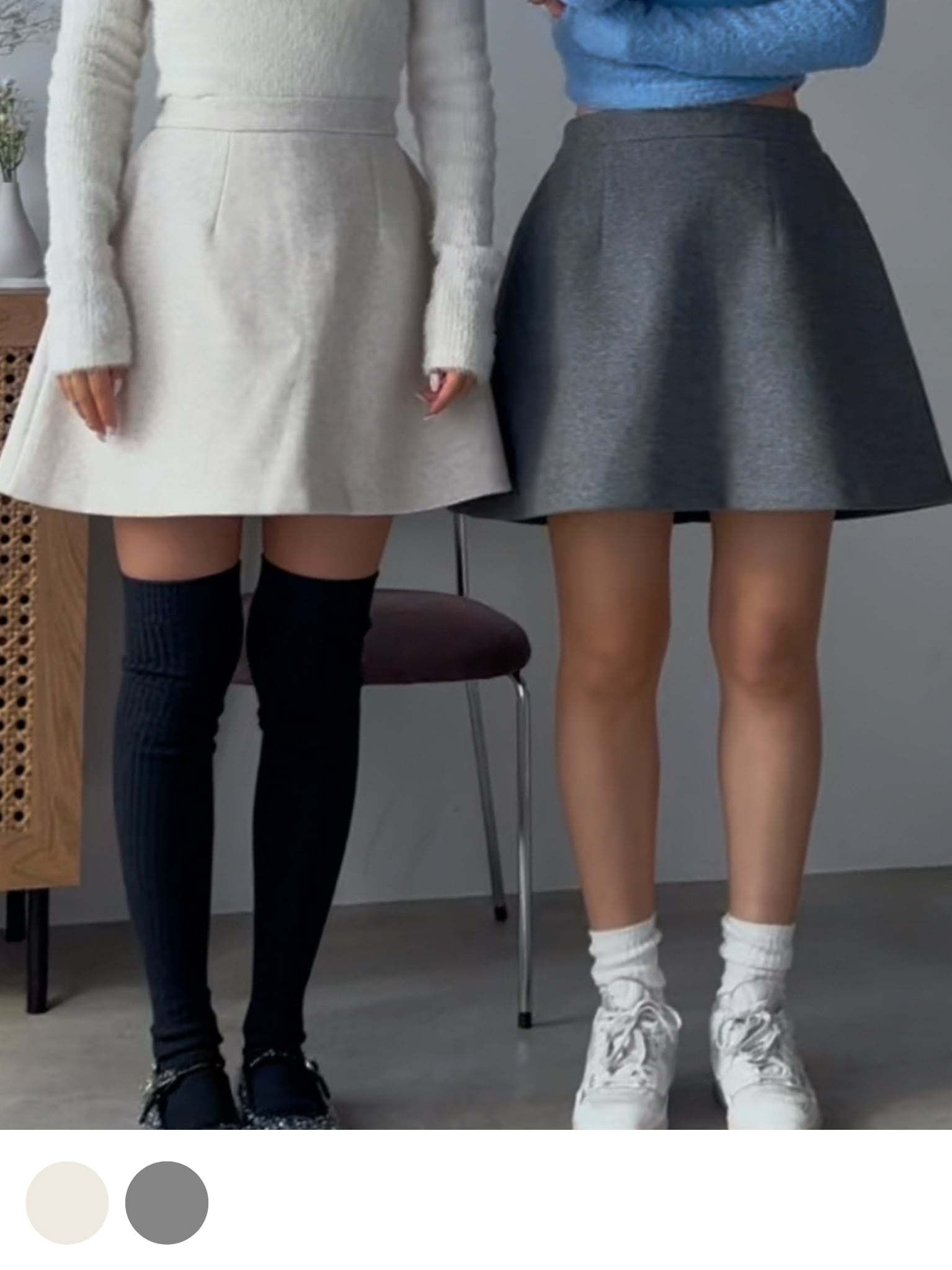 Nina flare mini skirt andmary 【公式通販】