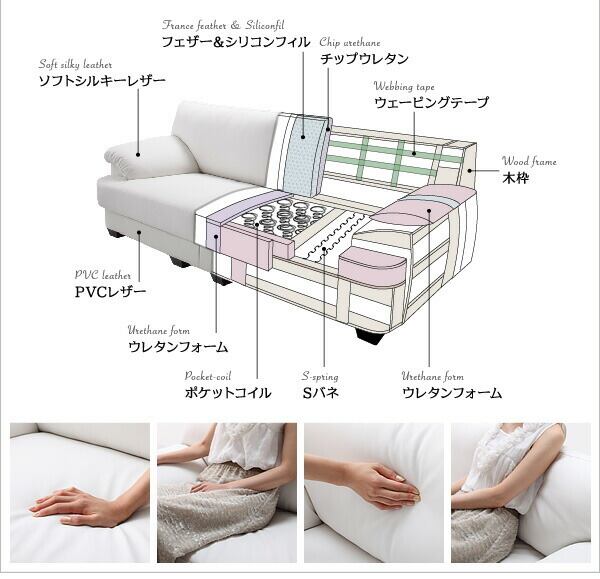 未使用訳あり 高さ2段階調整可能 フランス産フェザー入りモダン