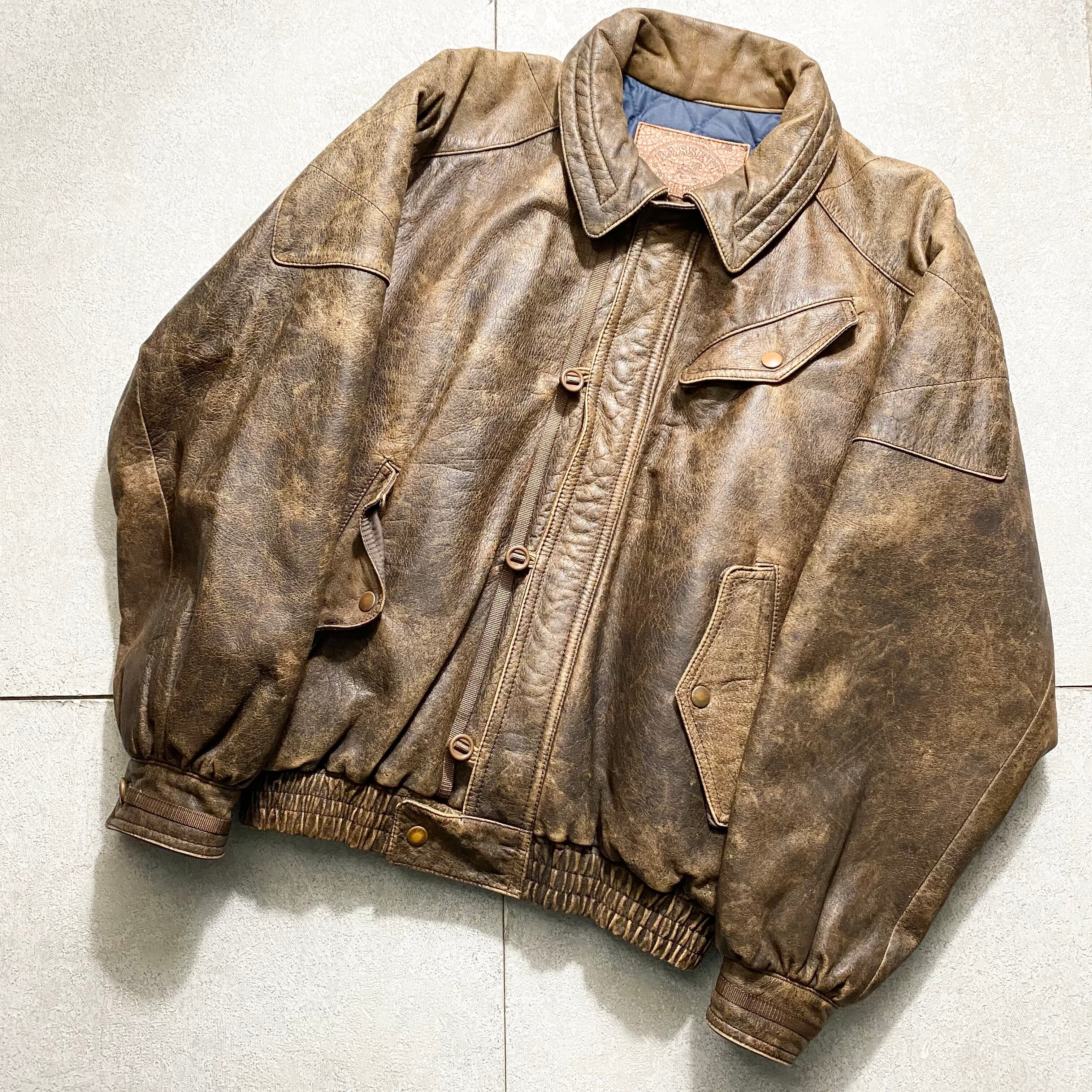 vintage BASSETT WALKER aging leather blouson | NOIR ONLINE