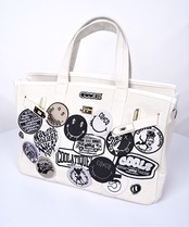 【直営限定ITEM】マルチワッペンターンロックハンドバッグ　CQ-48507H