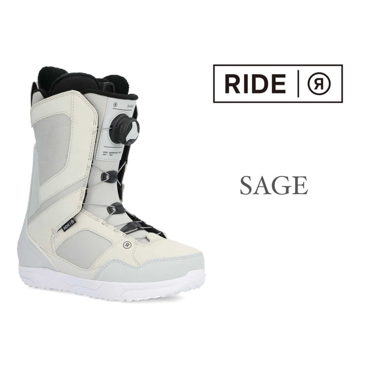 24-25モデル . RIDE .『 SAGE 』. Gray . ライド . セージ . グレー 