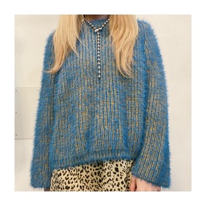select 21008：mix shaggy knit