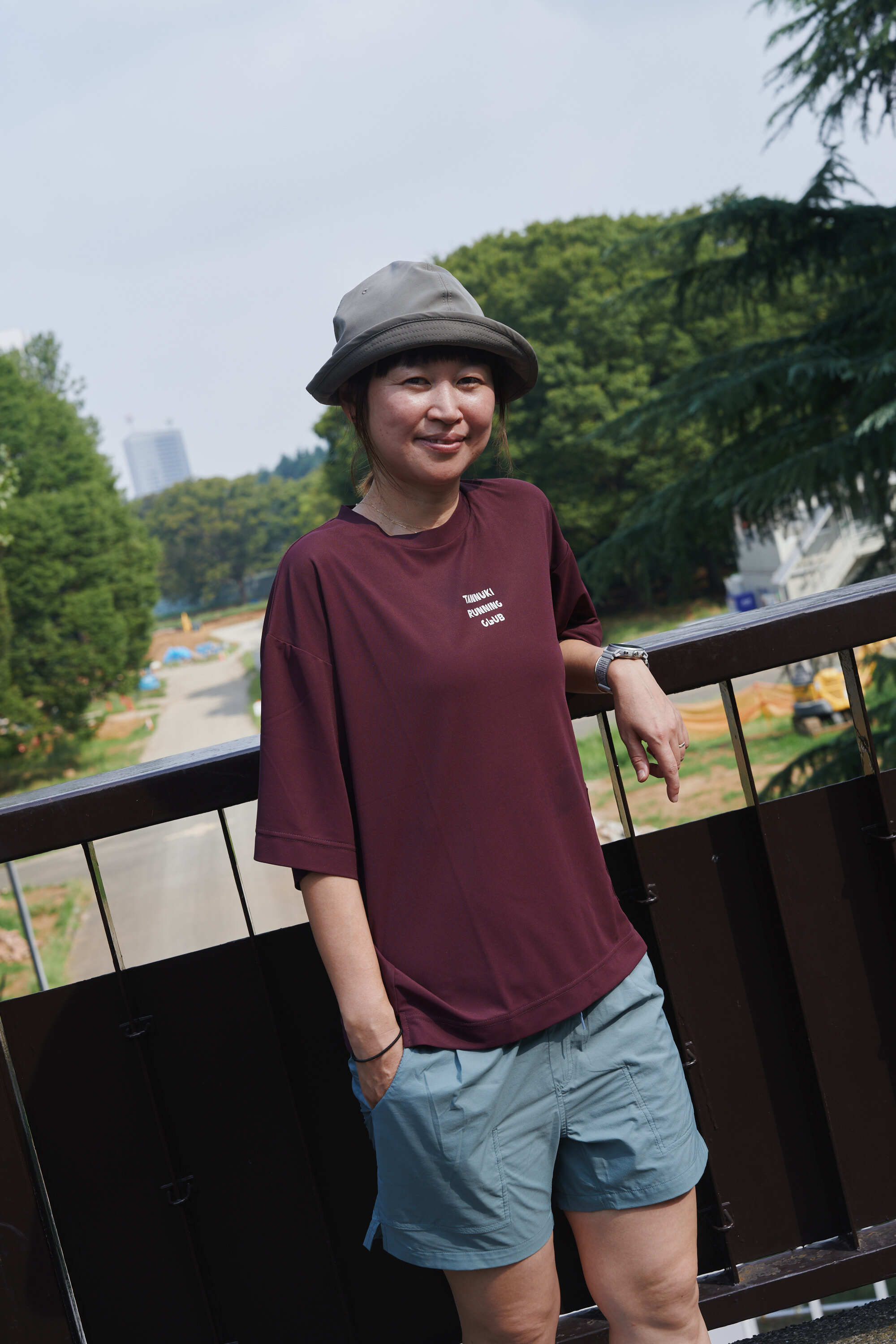 Micro Pique BigT : Color Burgundy | TANNUKI Running Wear Shop
